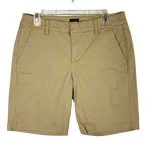 J.Crew Womens Khaki Chino‎ Shorts Tan Cotton Stretch AL569 Size 6